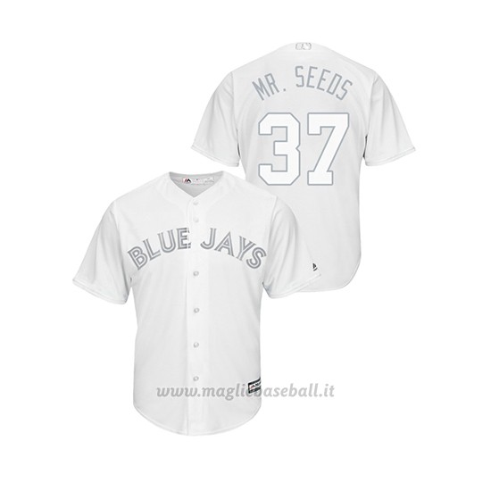 Maglia Baseball Uomo T Oronto Blue Jays Teoscar Hernandez 2019 Players Weekend Replica Bianco